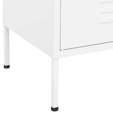 Storage Cabinet White Steel Medium Storage Cabinet Rectangular 336170