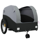 Bike Trailer Black and Grey 45 kg Iron 94147