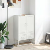Highboard White 68x39x111.5 cm Steel 846613