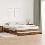Storage Bed Frame with Drawer Old wood 236.5 x 200 x 31.5 cm 3335627