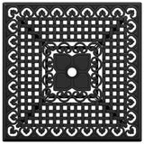 Garden Table Set 3 pcs Black Cast Aluminium 3334725