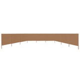 9-panel Wind Screen Fabric 1200x120 cm Taupe 47195