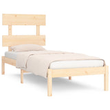 Bed Frame without Mattress 75x190 cm Small Single Solid Wood 3104633