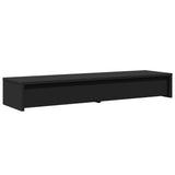 Monitor Stand with Drawers Black 100x27x15 cm Engineered Wood 854671