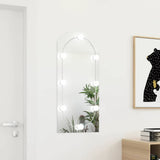 Mirror with LED Lights 90x45 cm Glass Arch 3102978