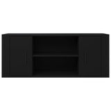 ZNTS TV Cabinet Black 100x35x40 cm Engineered Wood 823092