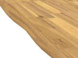 Live Edge Table Top 80 x 80 x 3.5 cm Square Solid Acacia Wood 938637
