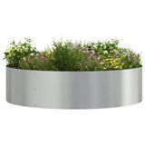 Planter Ring 5 pcs Silver 80 x 80 x 20 cm Galvanised Steel 873631