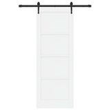 Sliding Door ORKDAL 78 x 211 cm Engineered Wood White and Black 3450303
