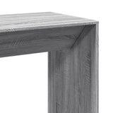 Bar Table Grey Sonoma 102x50x103.5 cm Engineered Wood 854432