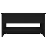 Coffee Table Black 80x50x40 cm Engineered Wood 809657