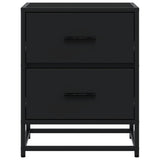 Bedside Cabinets 2 pcs Black 40x31x50 cm Engineered Wood 848675
