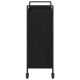 Kitchen Trolley Black Oak 70 x 30 x 82 cm Engineered Wood 879626