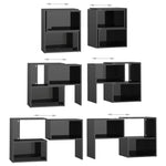 TV Cabinet High Gloss Black 104x30x52 cm Engineered Wood 808357