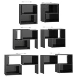 TV Cabinet High Gloss Black 104x30x52 cm Engineered Wood 808357