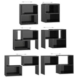 TV Cabinet High Gloss Black 104x30x52 cm Engineered Wood 808357