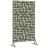 Privacy Screen Olive 100 x 50 x 180 cm Steel 868552