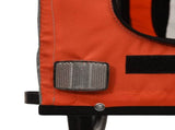 Pet Bike Trailer Orange and Black Oxford Fabric and Iron 93886