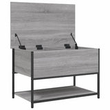 Storage Bench Grey Sonoma 70x42.5x47 cm Engineered Wood 839021