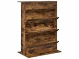 Magazine Rack Smoked Oak 70 x 41 x 126 cm Engineered Wood 899531