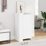 ZNTS Shoe Cabinet White 52x37.5x100 cm Engineered Wood 848437