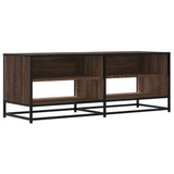 TV Cabinet Brown Oak 120.5x40x46 cm Engineered Wood and Metal 848893
