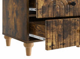 Bedside Cabinet Smoked Oak 43 x 34.5 x 48 cm Engineered Wood 894075