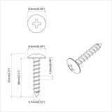 Tapping Nail 8219 pcs Black Steel 864516