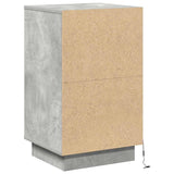 Bedside Cabinet Concrete Grey 39 x 34.5 x 65 cm Engineered wood 869629
