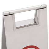 149574 Folding Parking Sign Stainless Steel