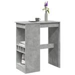 ZNTS Bar Table with Racks Concrete Grey 90x47.5x103.5 cm Engineered Wood 854340