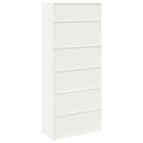 Storage Cabinet 2 pcs White 90 x 40 x 210 cm Steel Lockable 3438728