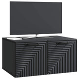 Wall-Mounted TV Cabinet Black 59.5 x 41 x 30 cm Engineered Wood 898676