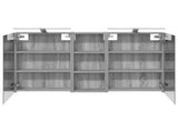 Bathroom Cabinet Set 3 pcs 130 x 14.5 x 70 cm Engineered wood 3403773