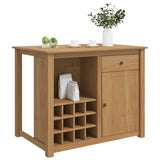 Kitchen Trolley PANAMA 2 pcs Honey Wax 112 x 77 x 90 cm 3425392