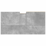 Sink Cabinet Concrete Oak 65x33x60 cm Engineered Wood 857225