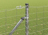 Euro Fence with Spikes 10 x 1.6 m Galvanised Steel Silver Mesh 3350755