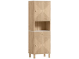 Slim Bathroom Cabinet with Silent Drawer Rail for Scandinavian, Japanese Styles - Wood-Effect T3398P423556
