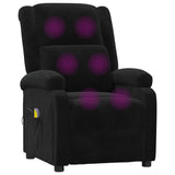 Massage Chair Black Velvet 342416