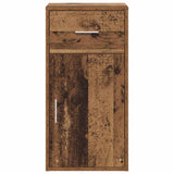 Sideboard with Drawer Old Wood 38 x 34 x 75 cm 869552