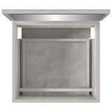 Bathroom Cabinet with Mirror Concrete Grey Engineered Wood 804867