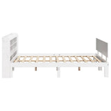 Bed Frame with Headboard without Mattress White 160x200 cm 3306832