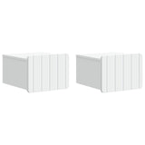 Wall-Mounted Bedside Cabinet 2 pcs White 33 x 34.5 x 24 cm 898256