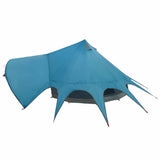 Teepee Tent 3-Person with Roof Blue and Grey 312 x 312 x 197 cm 42004009