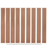 Replacement Fence Boards 9 pcs WPC 170 cm Brown 45039