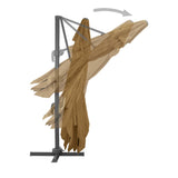 Cantilever Garden Parasol with Aluminium Pole 400x300 cm Taupe 44639