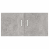802799 Wall Mounted Cabinet Concrete Grey 80x39x40 cm Engineered Wood