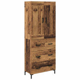 Highboard with Drawer 2 pcs Old Wood Engineered Wood 3415660