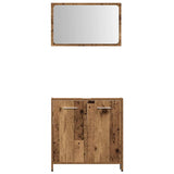 3 Piece Bathroom Furniture Set Old Wood Engineered Wood 3328561