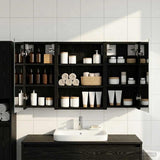 Bathroom Cabinet Set 3 pcs 100 x 10.5 x 50 cm Engineered wood 3403681